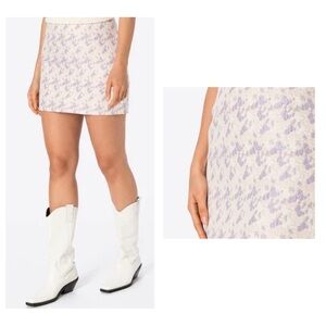 Pieces Harriet Jacquard High-Waisted Mini Skirt | NWT | Medium